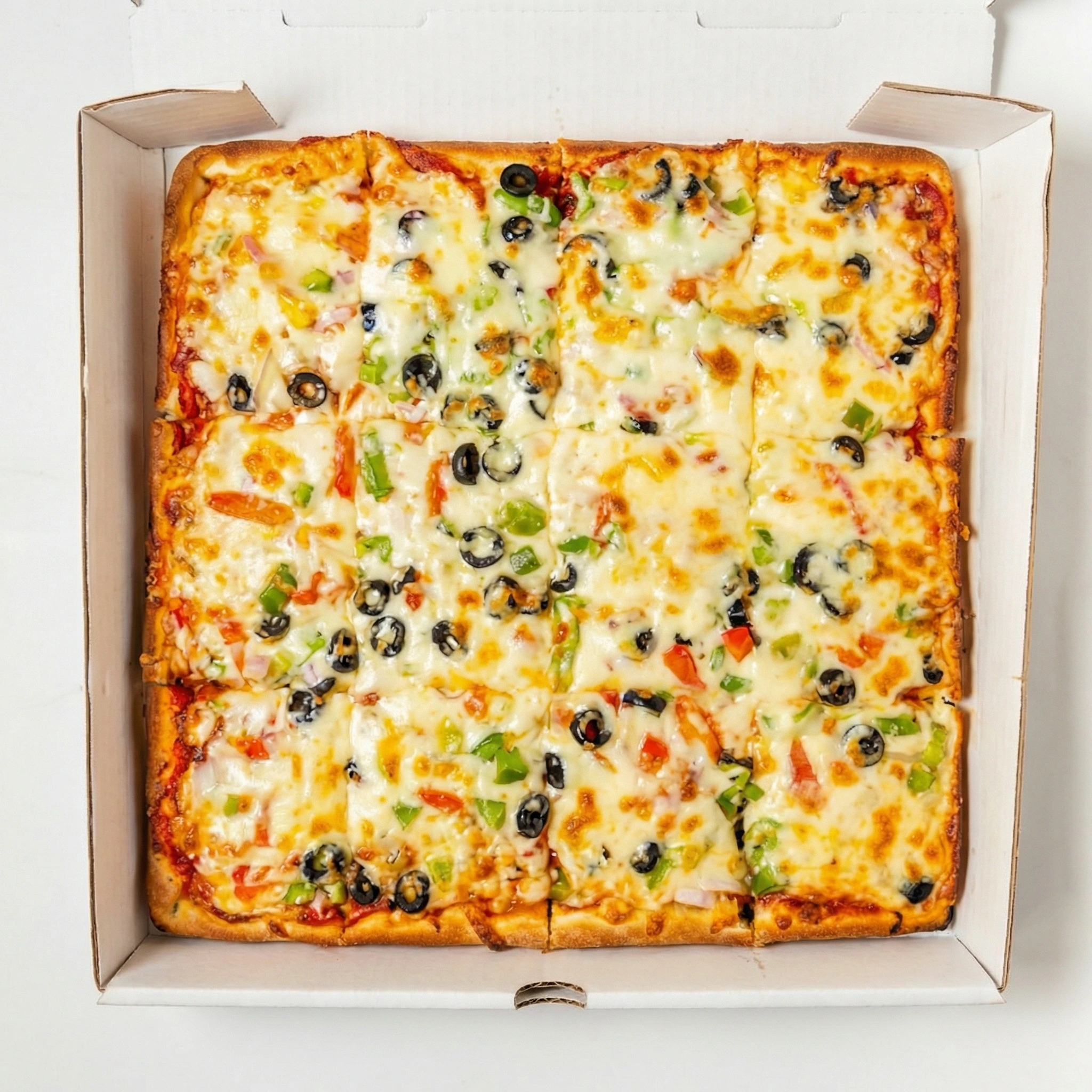 Earth Harvest deep dish pizza at Chicago Deep Dish Pizza in Edgemont, Calgary